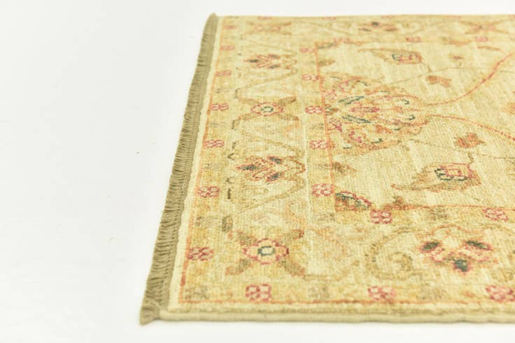 Detail image of 2' 5 x 6' 7 Hand Knotted Peshawar Ziegler Runner Rug