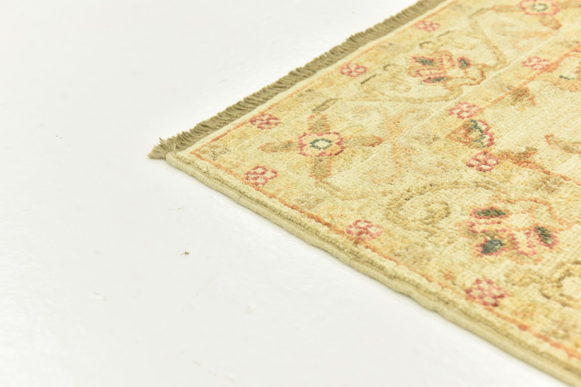2' 5 x 6' 7 Hand Knotted Peshawar Ziegler Runner Rug