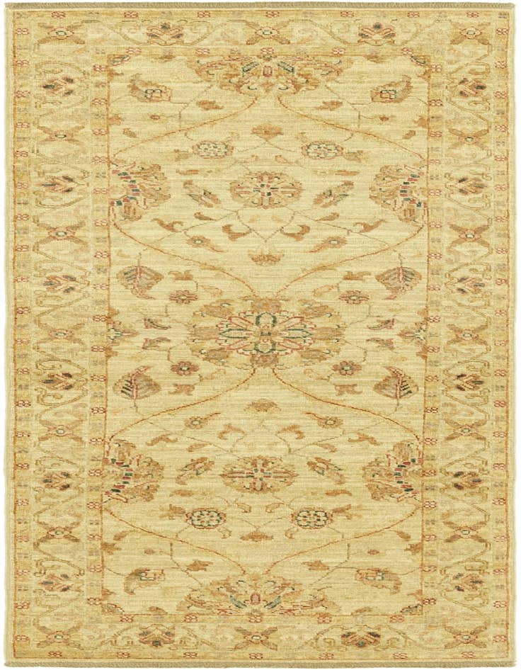 Detail image of 2' 5 x 6' 7 Hand Knotted Peshawar Ziegler Runner Rug