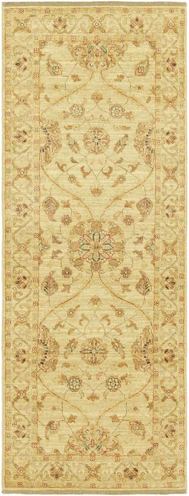 2' 5 x 6' 7 Hand Knotted Peshawar Ziegler Runner Rug