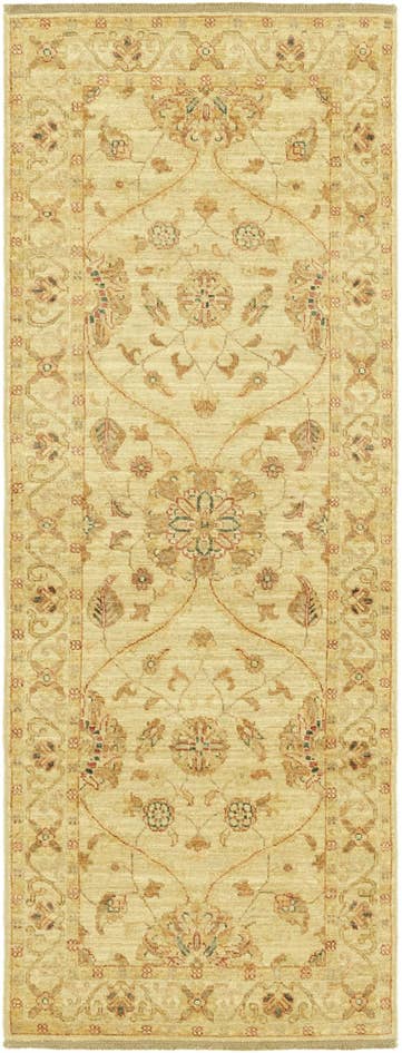 Detail image of 2' 5 x 6' 7 Hand Knotted Peshawar Ziegler Runner Rug