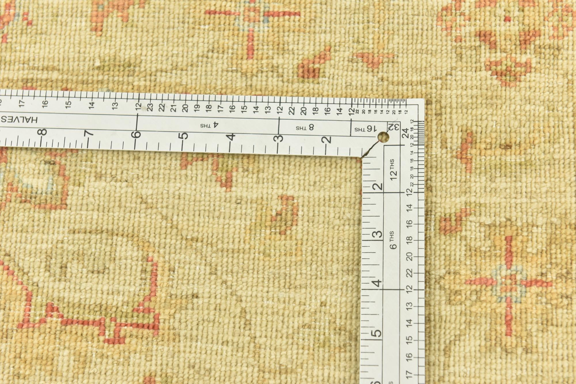 2' 5 x 6' 6 Hand Knotted Peshawar Ziegler Runner Rug