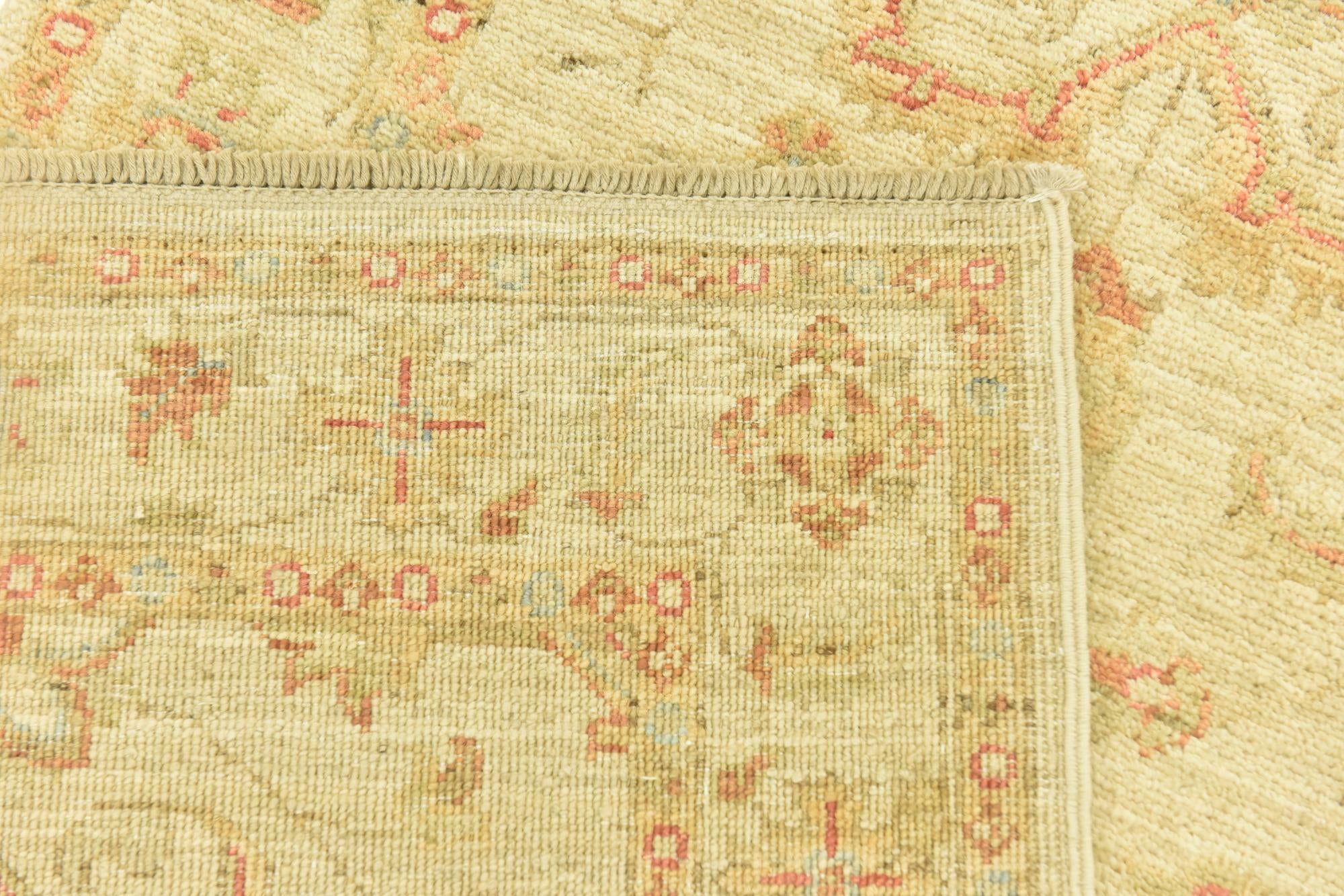 2' 5 x 6' 6 Hand Knotted Peshawar Ziegler Runner Rug