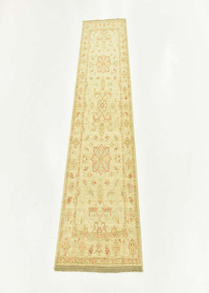 2' 5 x 6' 6 Hand Knotted Peshawar Ziegler Runner Rug