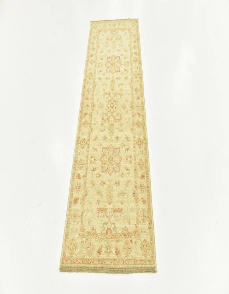Detail image of 2' 5 x 6' 6 Hand Knotted Peshawar Ziegler Runner Rug