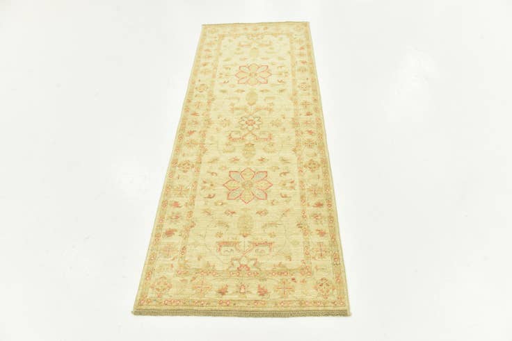 Detail image of 2' 5 x 6' 6 Hand Knotted Peshawar Ziegler Runner Rug