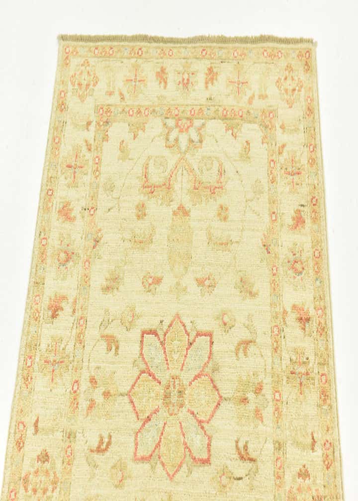 2' 5 x 6' 6 Hand Knotted Peshawar Ziegler Runner Rug