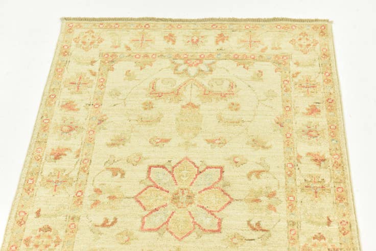 Detail image of 2' 5 x 6' 6 Hand Knotted Peshawar Ziegler Runner Rug