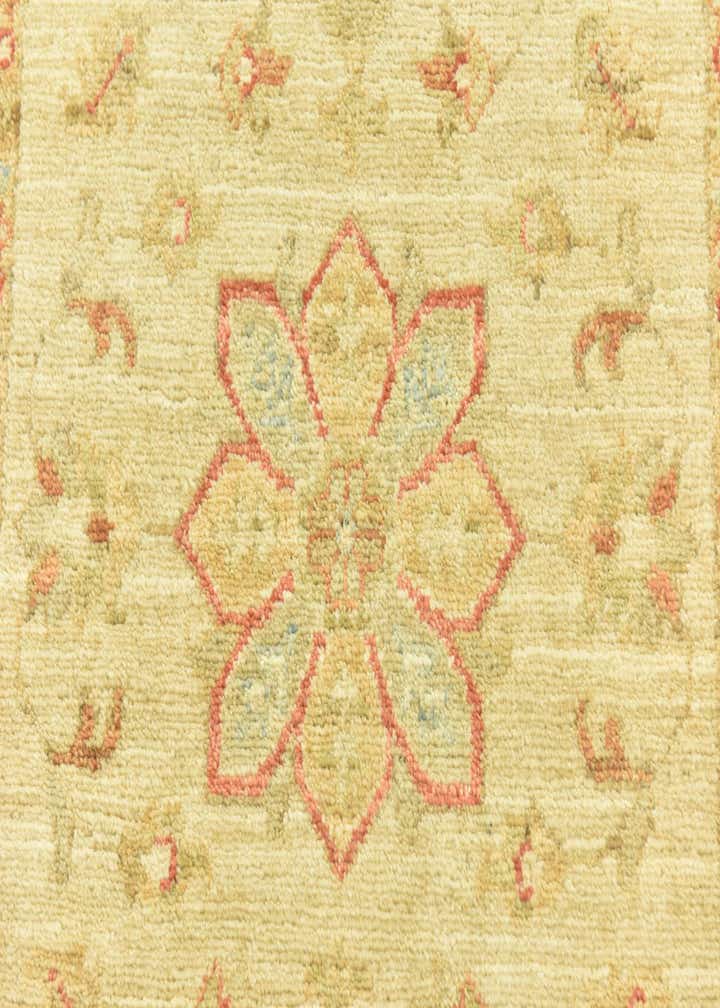 2' 5 x 6' 6 Hand Knotted Peshawar Ziegler Runner Rug