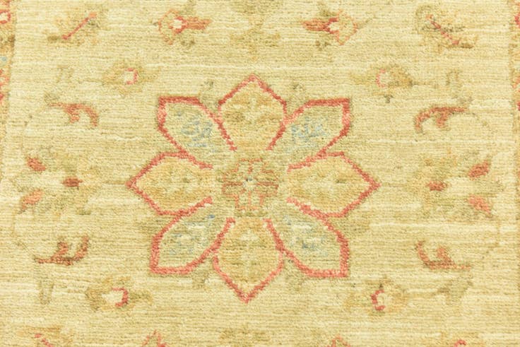 Detail image of 2' 5 x 6' 6 Hand Knotted Peshawar Ziegler Runner Rug