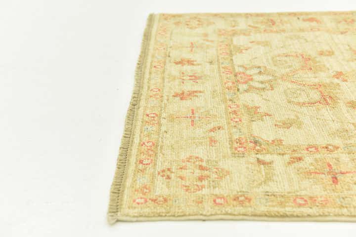 2' 5 x 6' 6 Hand Knotted Peshawar Ziegler Runner Rug