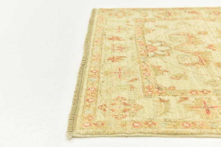 Detail image of 2' 5 x 6' 6 Hand Knotted Peshawar Ziegler Runner Rug