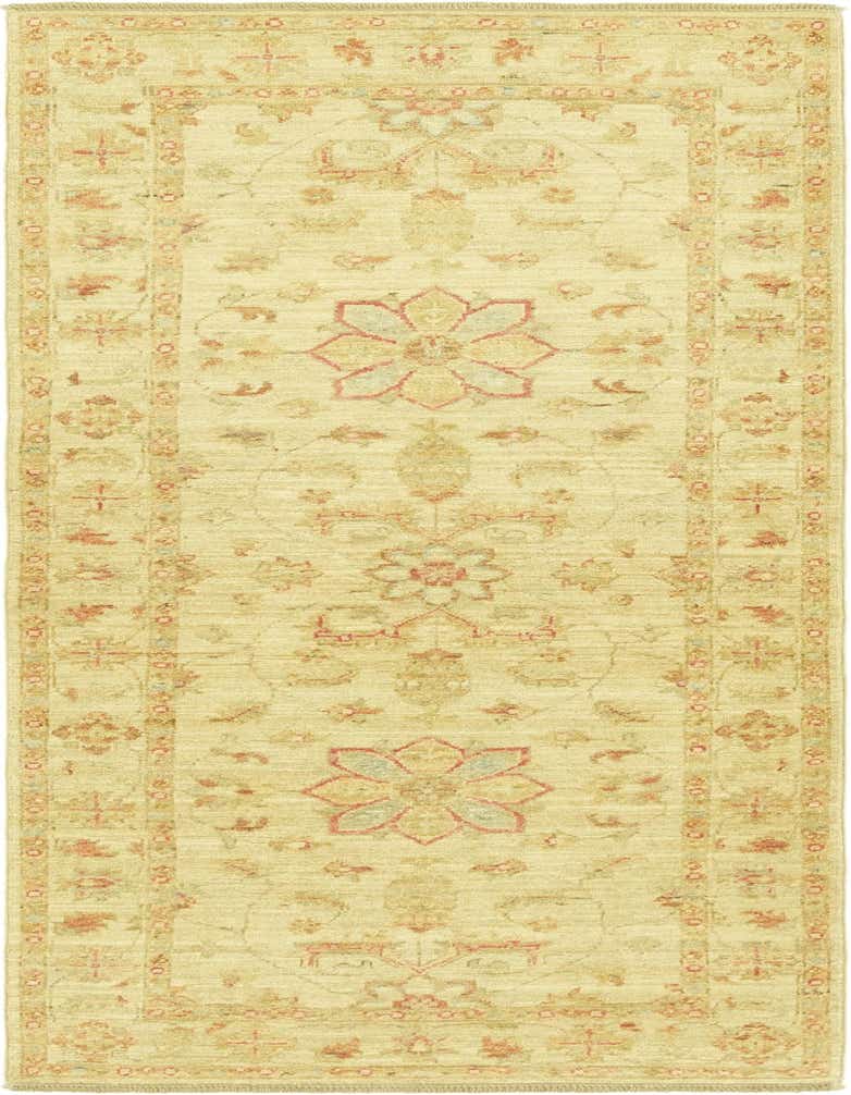 2' 5 x 6' 6 Hand Knotted Peshawar Ziegler Runner Rug