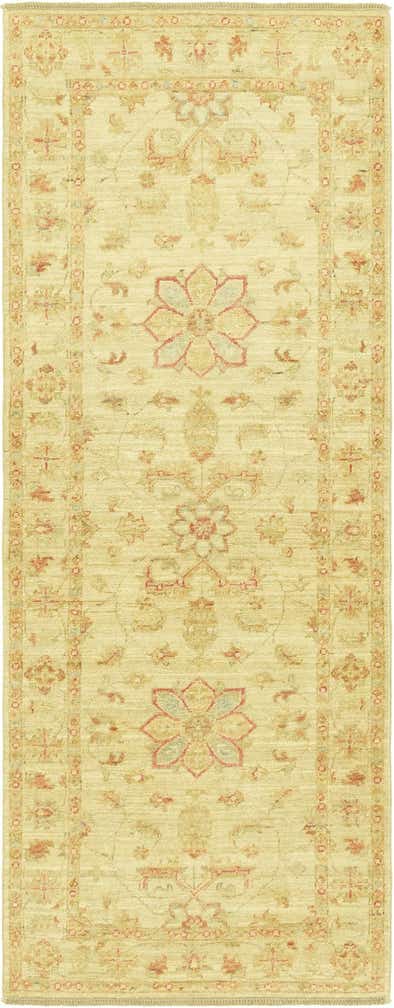 2' 5 x 6' 6 Hand Knotted Peshawar Ziegler Runner Rug