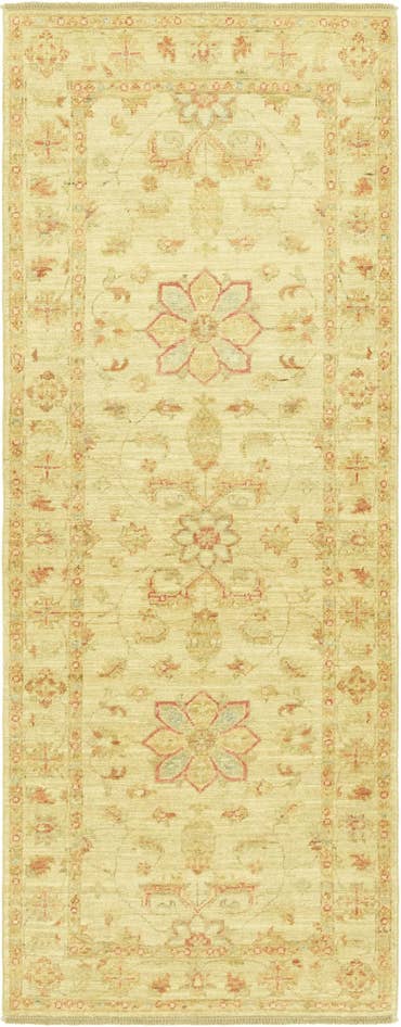 Detail image of 2' 5 x 6' 6 Hand Knotted Peshawar Ziegler Runner Rug