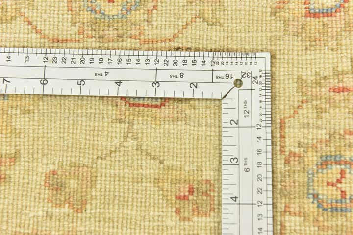 75cm x 195cm Handgeknoopt Peshawar Ziegler Loper Vloerkleed