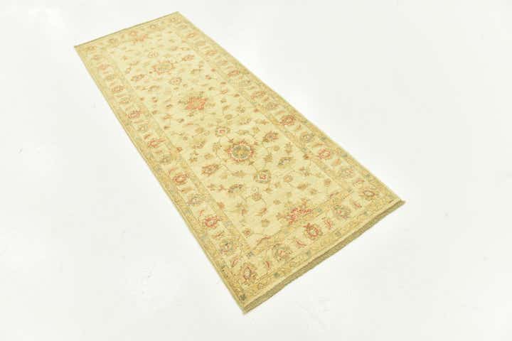 75cm x 195cm Handgeknoopt Peshawar Ziegler Loper Vloerkleed