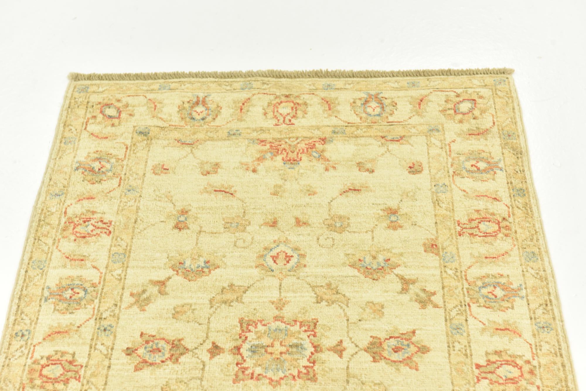 2' 6 x 6' 4 Hand Knotted Peshawar Ziegler Runner Rug