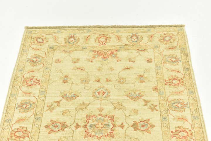 75cm x 195cm Handgeknoopt Peshawar Ziegler Loper Vloerkleed