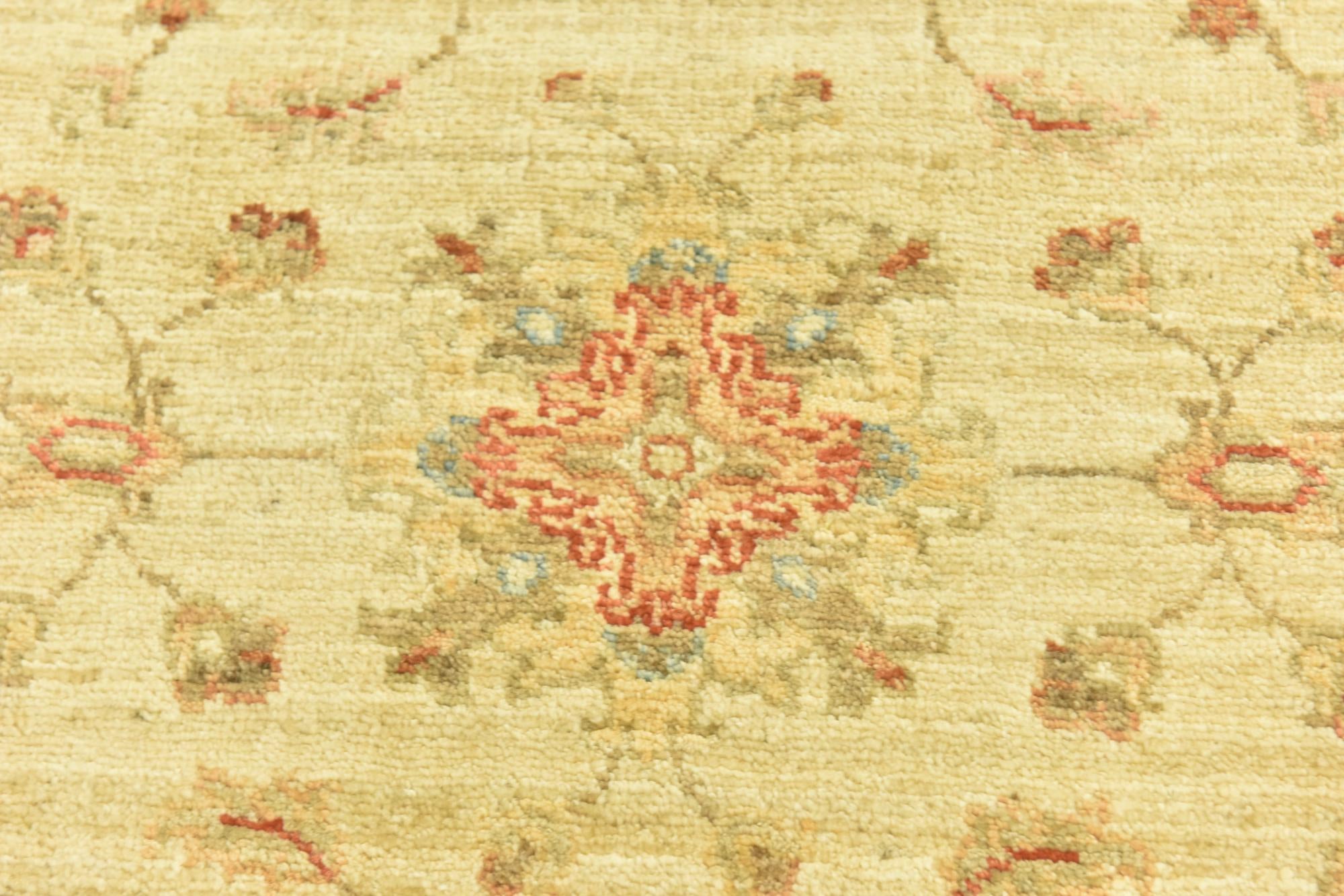 2' 6 x 6' 4 Hand Knotted Peshawar Ziegler Runner Rug