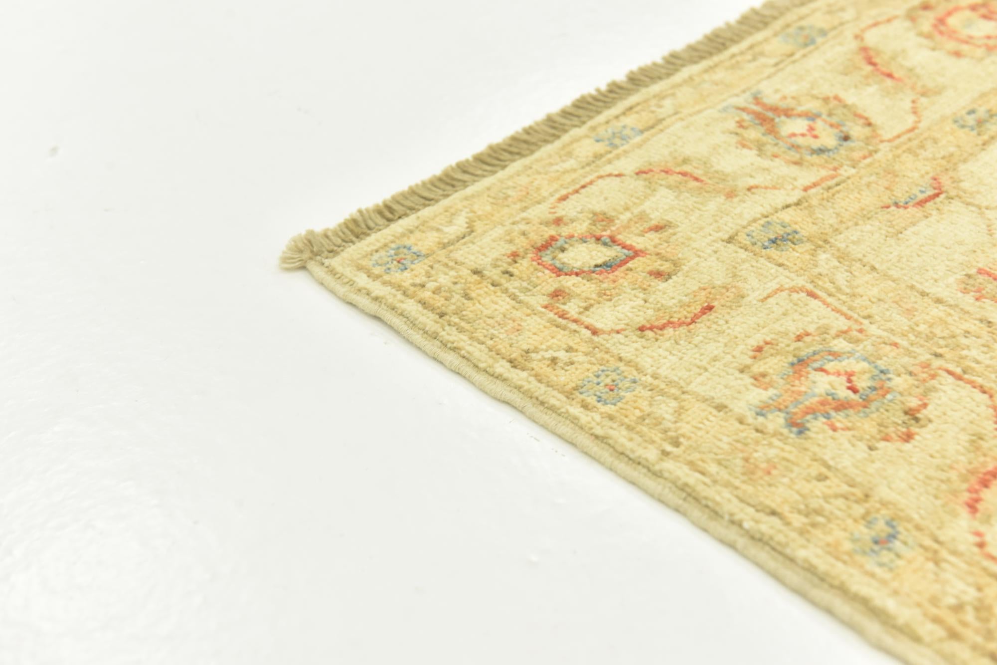 2' 6 x 6' 4 Hand Knotted Peshawar Ziegler Runner Rug