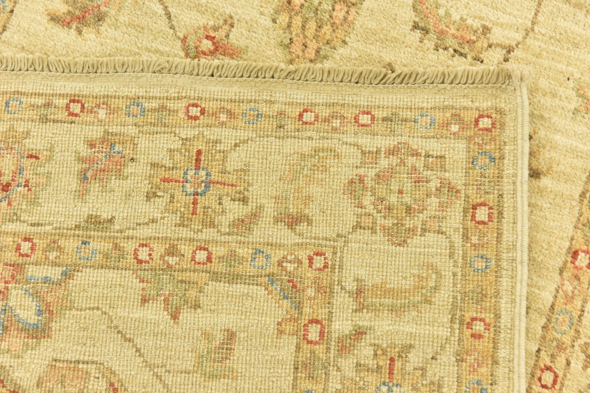 2' 6 x 6' 9 Hand Knotted Peshawar Ziegler Runner Rug