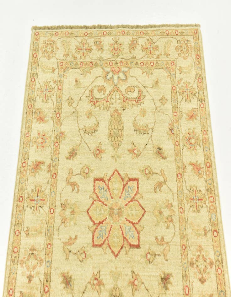 Detail image of 2' 6 x 6' 9  Hand Knotted Peshawar Ziegler Runner Rug