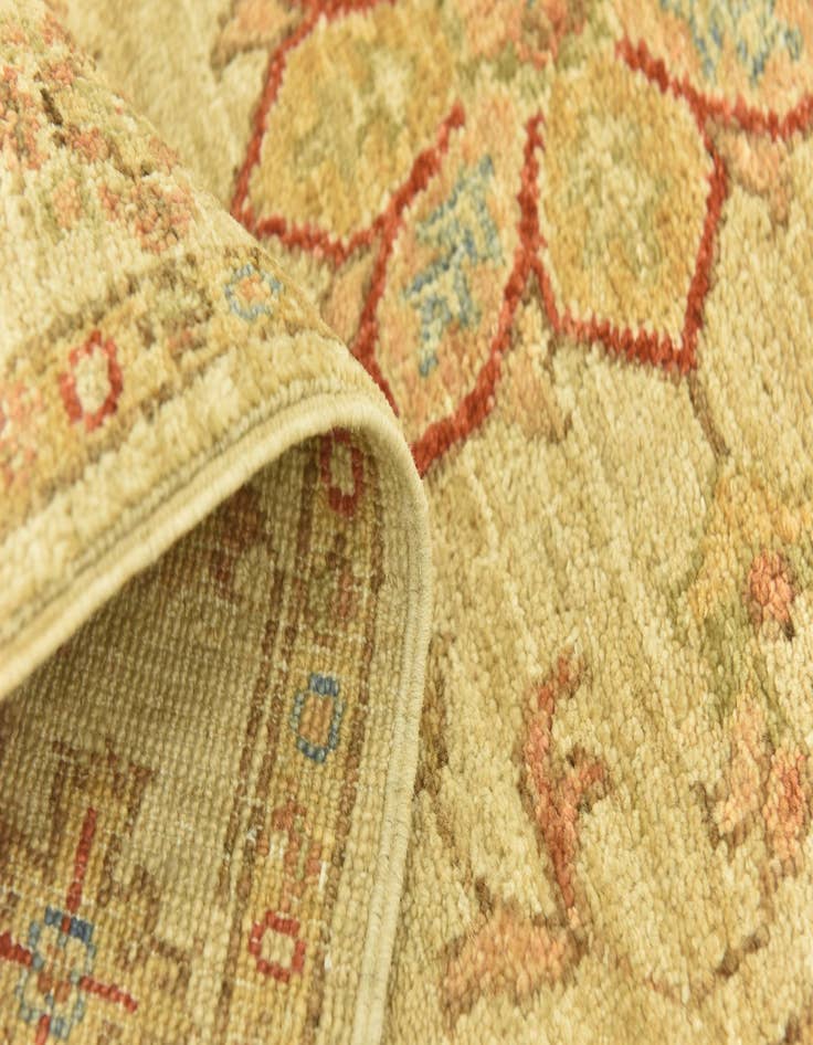 Detail image of 2' 6 x 6' 9  Hand Knotted Peshawar Ziegler Runner Rug