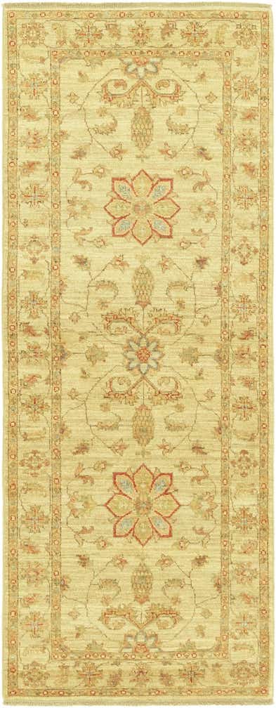 75cm x 205cm Handgeknüpft Peshawar Ziegler Läufer Teppich
