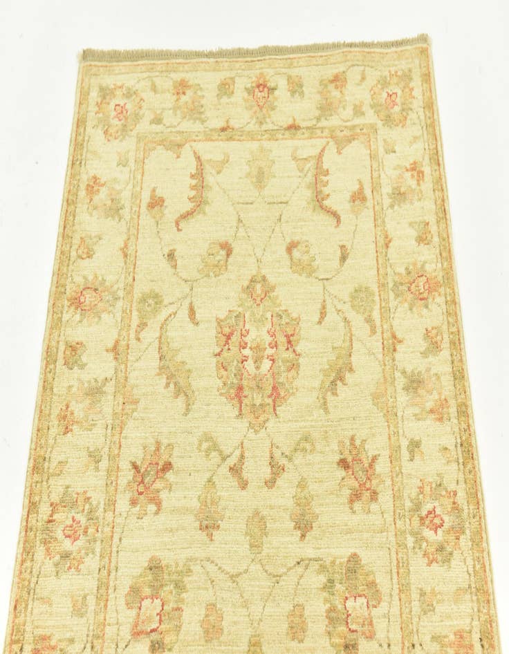 Detail image of 2' 7 x 6' 6  Hand Knotted Peshawar Ziegler Runner Rug