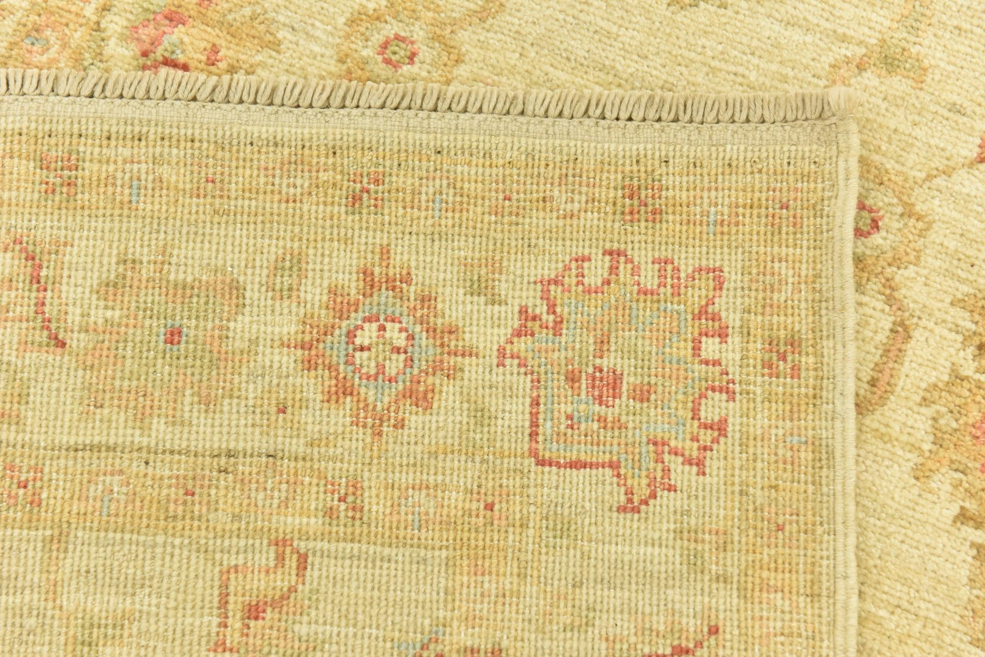 2' 6 x 6' 9 Hand Knotted Peshawar Ziegler Runner Rug