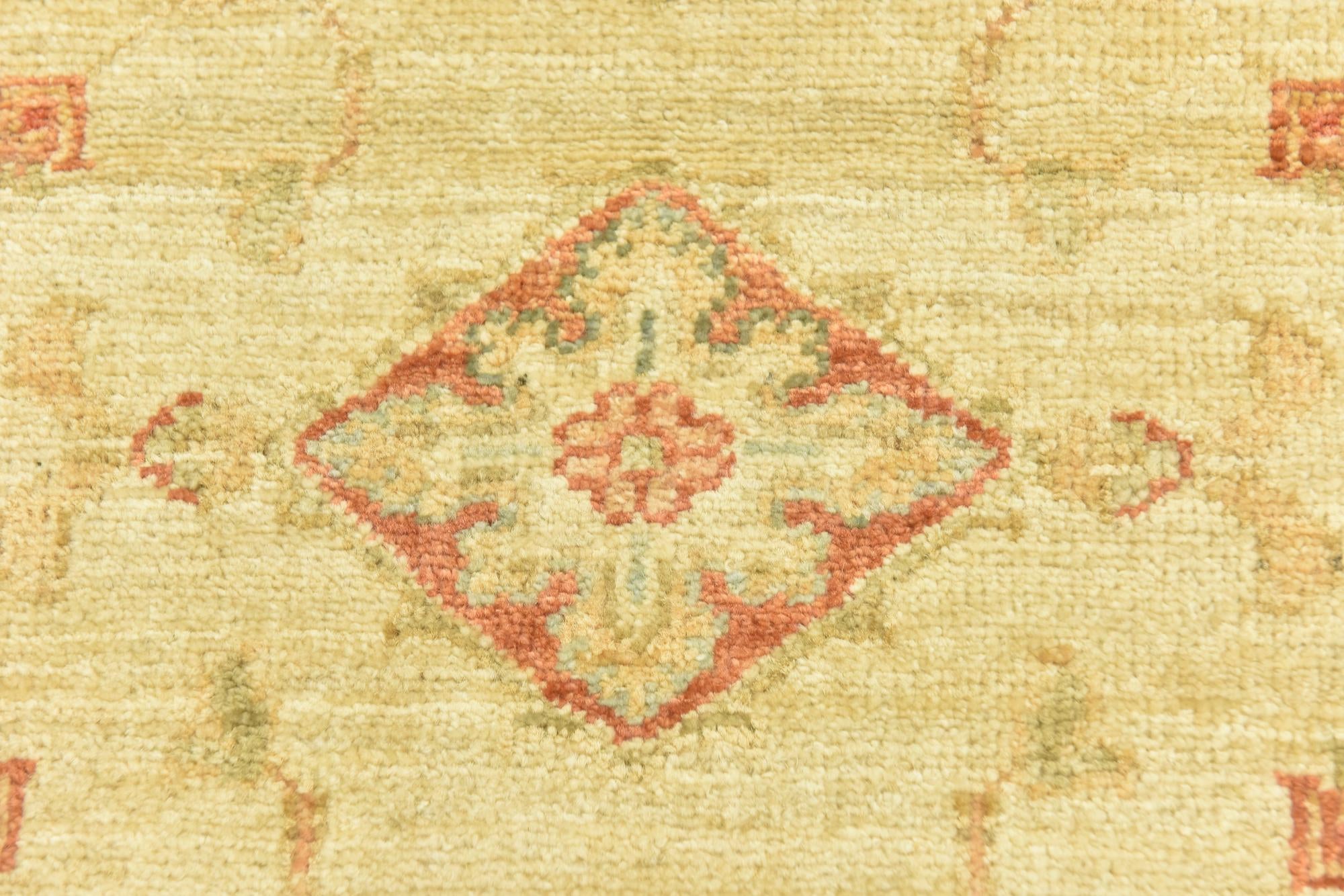 2' 6 x 6' 9 Hand Knotted Peshawar Ziegler Runner Rug