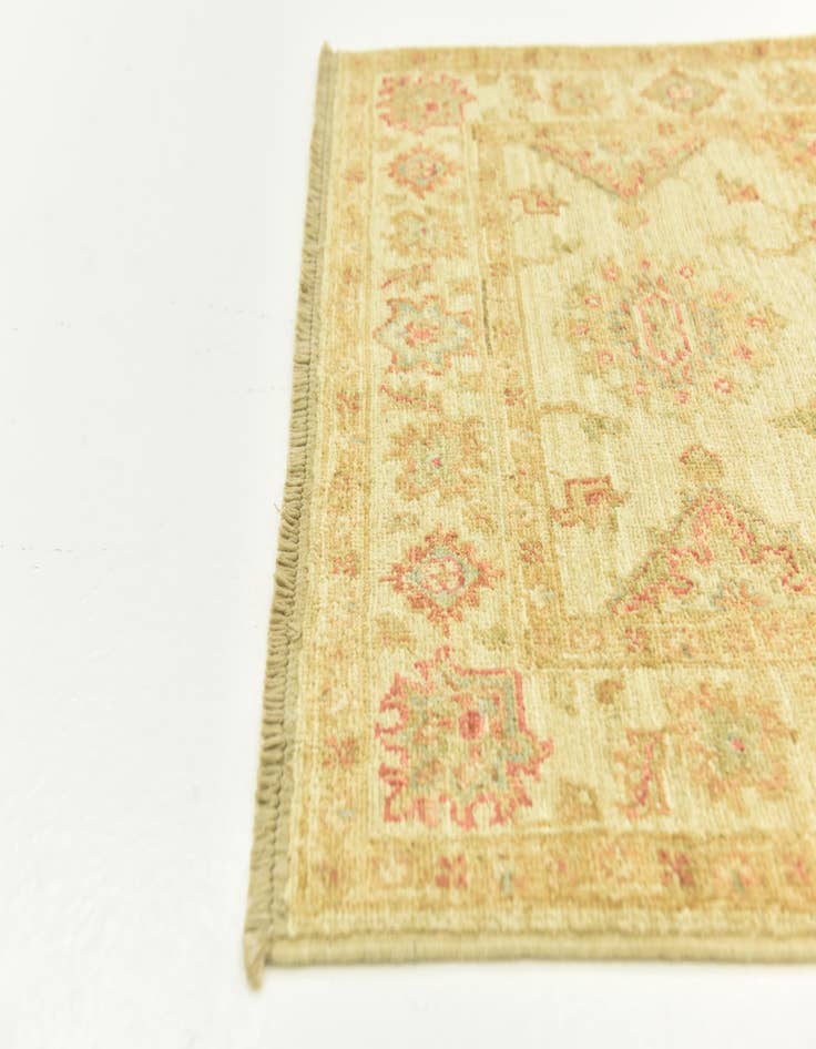 Detail image of 2' 6 x 6' 9  Hand Knotted Peshawar Ziegler Runner Rug