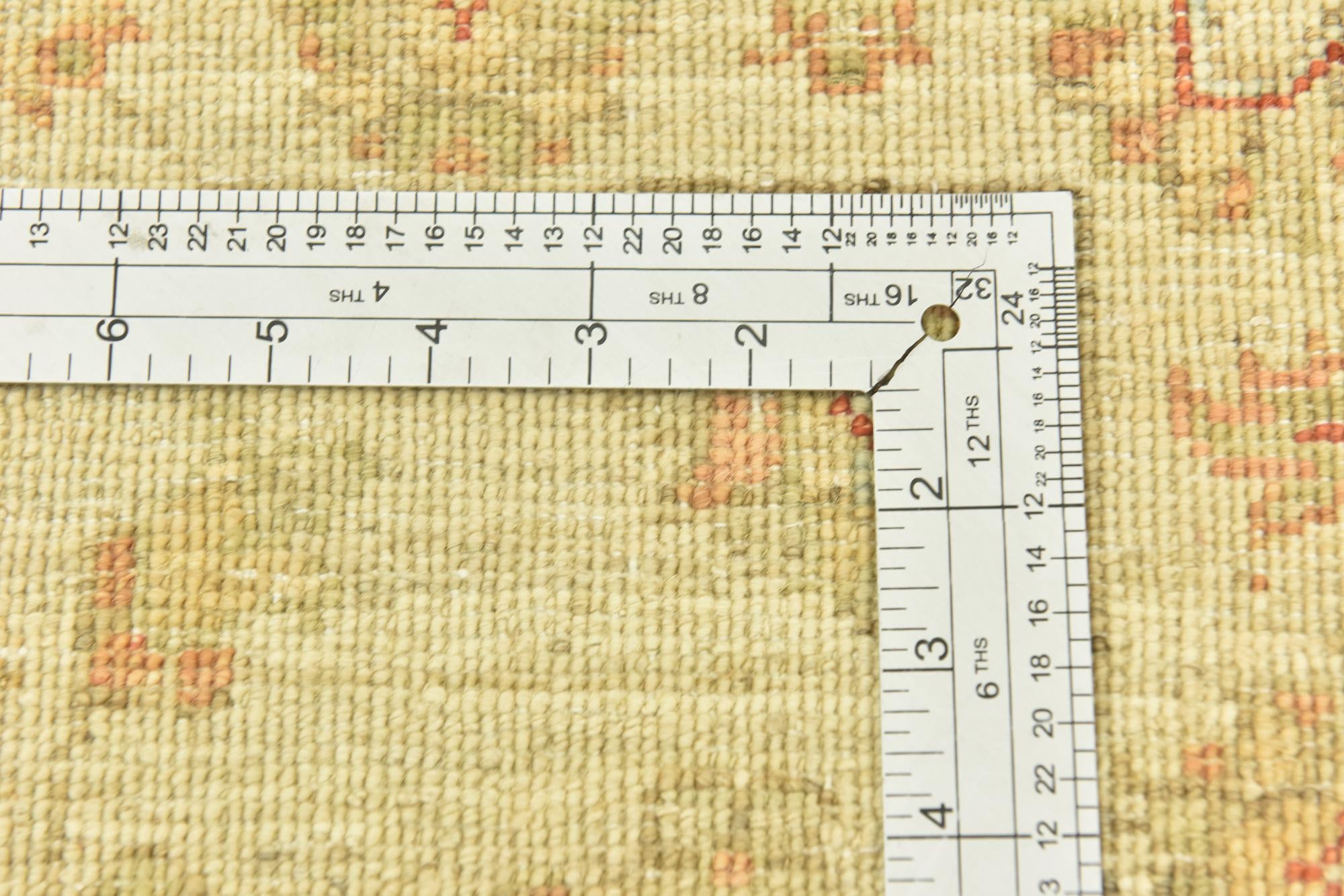 2' 6 x 6' 7 Hand Knotted Peshawar Ziegler Runner Rug