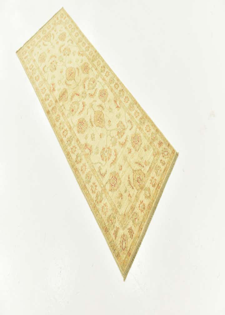 2' 6 x 6' 7 Hand Knotted Peshawar Ziegler Runner Rug