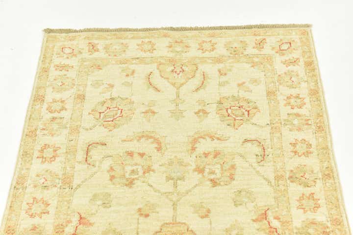 2' 6 x 6' 7 Hand Knotted Peshawar Ziegler Runner Rug