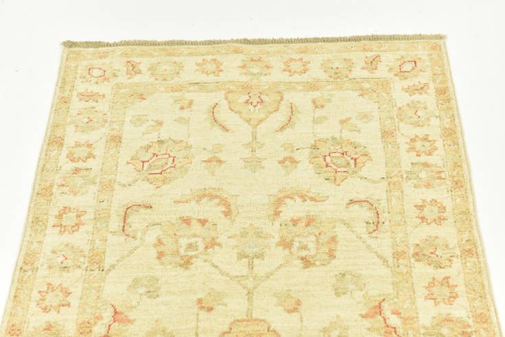 Detail image of 2' 6 x 6' 7 Hand Knotted Peshawar Ziegler Runner Rug