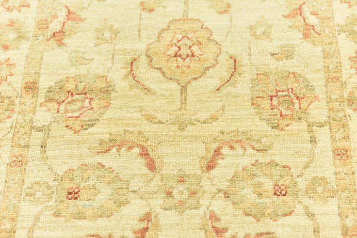 Detail image of 2' 6 x 6' 7 Hand Knotted Peshawar Ziegler Runner Rug