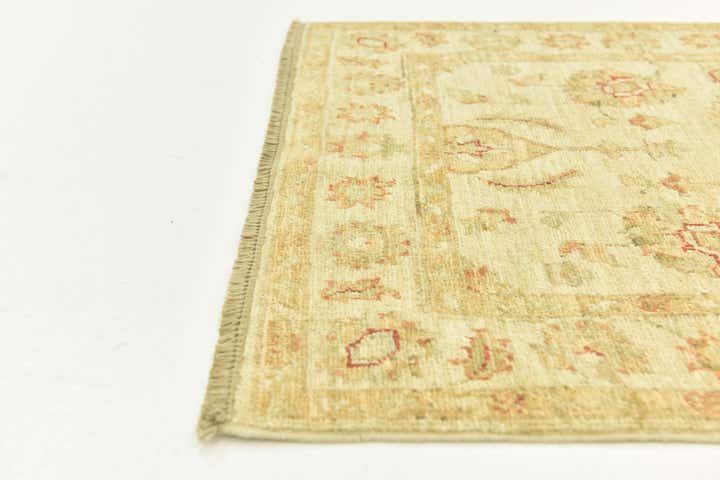 2' 6 x 6' 7 Hand Knotted Peshawar Ziegler Runner Rug
