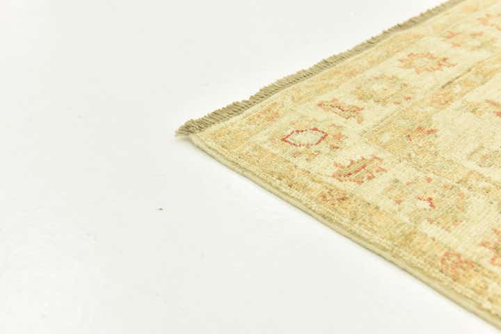2' 6 x 6' 7 Hand Knotted Peshawar Ziegler Runner Rug