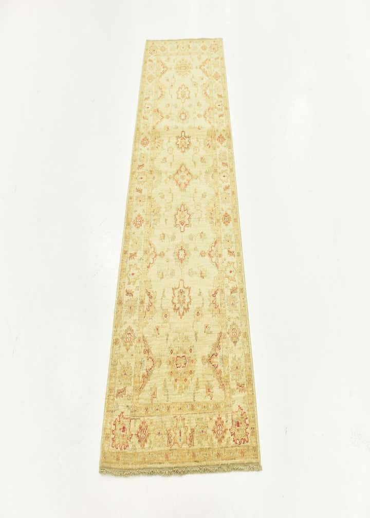 2' 6 x 6' 5 Hand Knotted Peshawar Ziegler Runner Rug