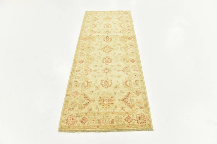 Detail image of 2' 6 x 6' 5 Hand Knotted Peshawar Ziegler Runner Rug