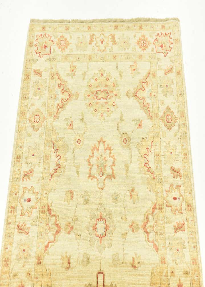 2' 6 x 6' 5 Hand Knotted Peshawar Ziegler Runner Rug
