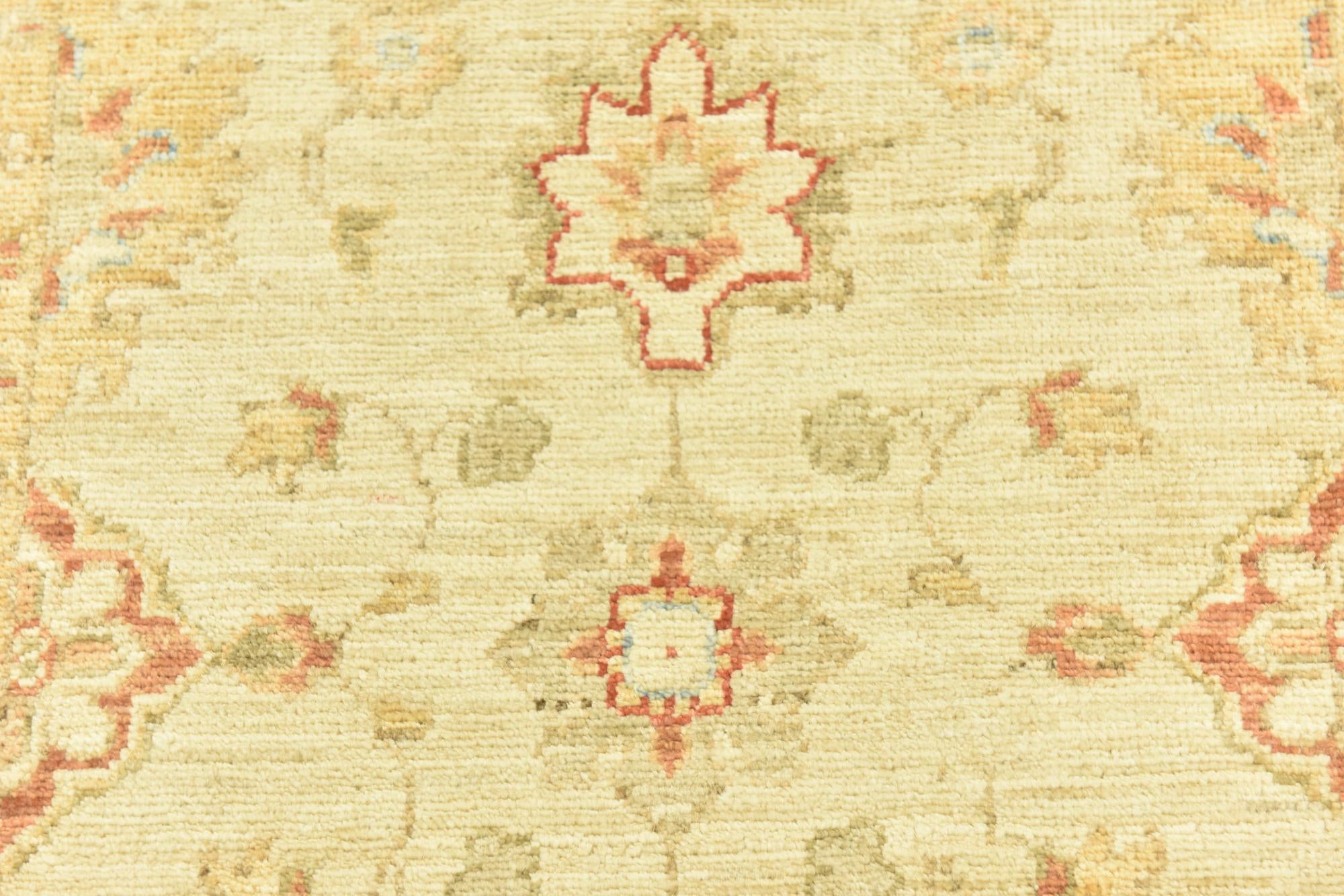 2' 6 x 6' 5 Hand Knotted Peshawar Ziegler Runner Rug