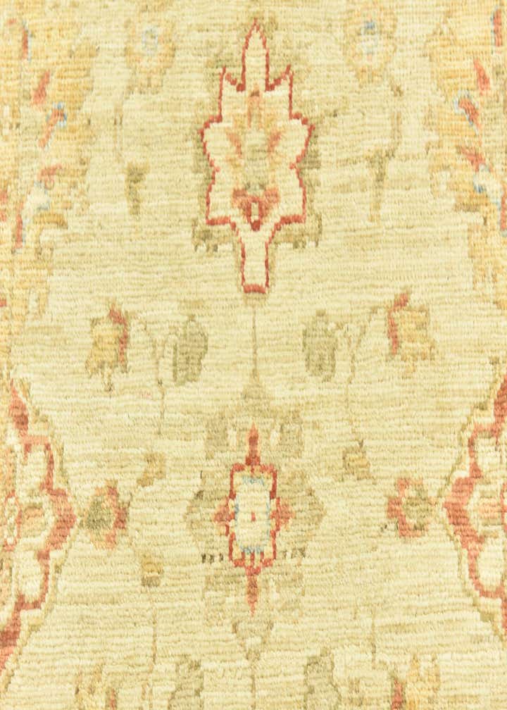 2' 6 x 6' 5 Hand Knotted Peshawar Ziegler Runner Rug