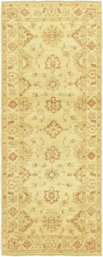 2' 6 x 6' 5 Hand Knotted Peshawar Ziegler Runner Rug
