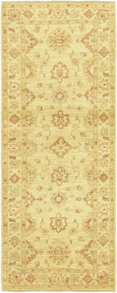 Detail image of 2' 6 x 6' 5 Hand Knotted Peshawar Ziegler Runner Rug