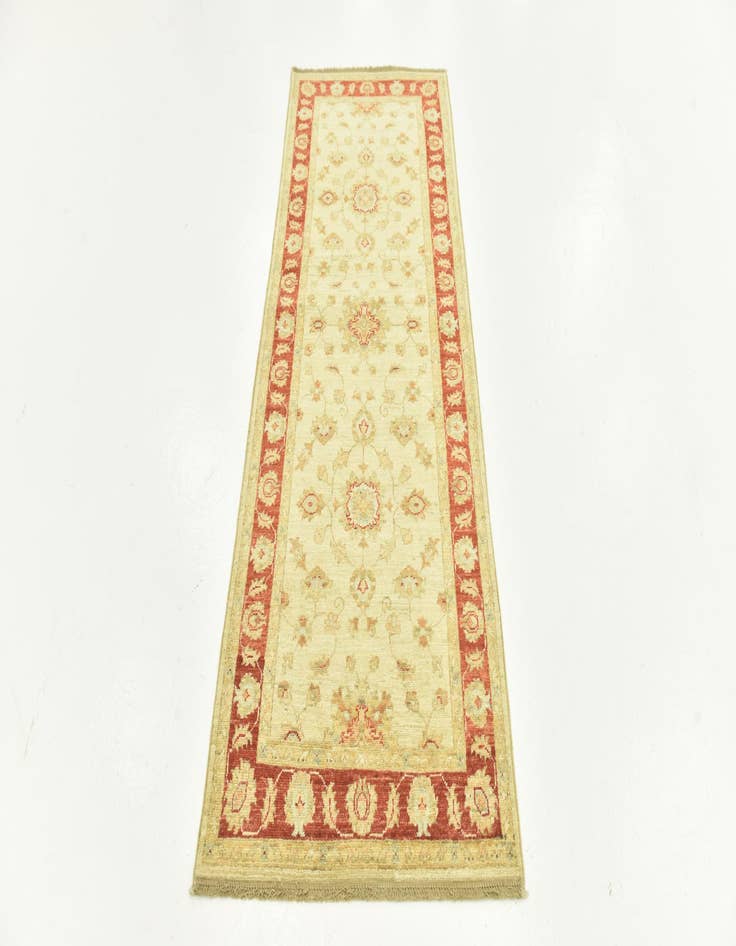 Detail image of 2' 6 x 6' 7  Hand Knotted Peshawar Ziegler Runner Rug