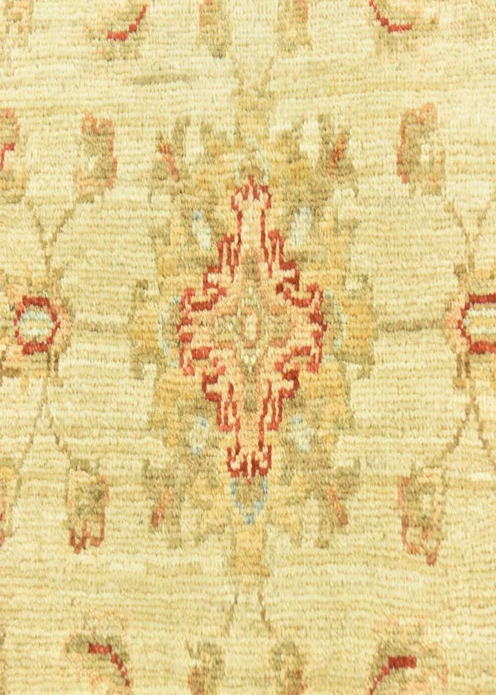 2' 6 x 6' 7 Hand Knotted Peshawar Ziegler Runner Rug