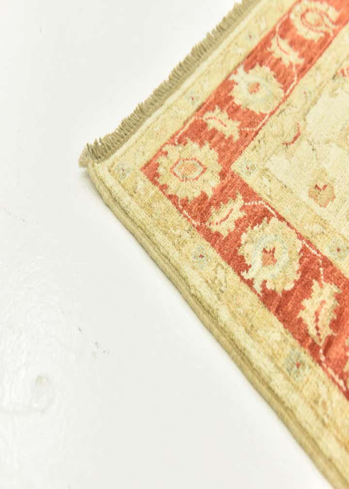 2' 6 x 6' 7 Hand Knotted Peshawar Ziegler Runner Rug